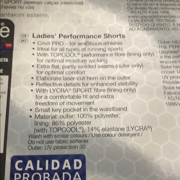 Croci PRO Running Ladies Performance Shorts sz Sm - Picture 5 of 5